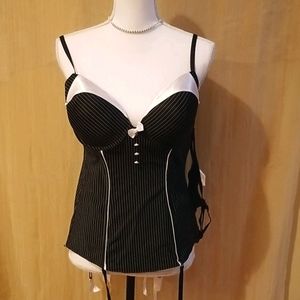 Tuxedo - Lg New Corset L/XL thong